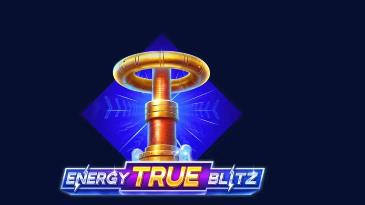 Tampilan visual slot Energy True Blitz dengan tema neon elektrik